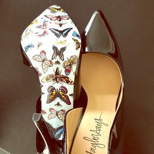 Taylor Says Butterfly Patent Leather Heels 8.5
